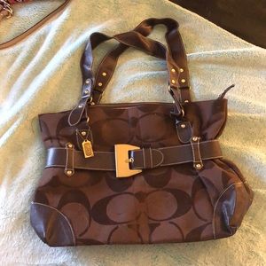 Brown coach purse!